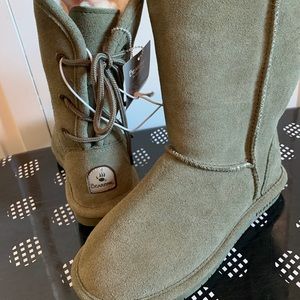 Olive green boots
